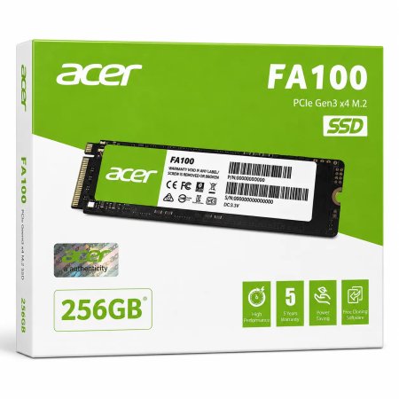 Acer FA100 256GB Gen3 NVMe M.2 SSD 1950MB/s