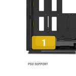 Ant Esports 511 Air 5F Gaming Cabinet Black