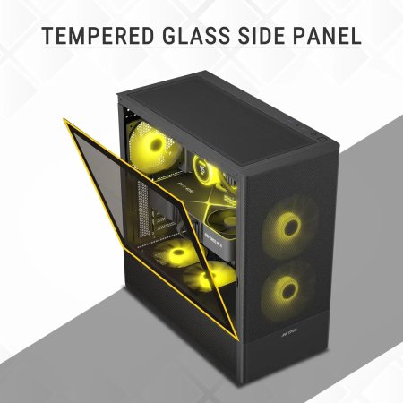 Ant Esports 511 Air 5F Gaming Cabinet Black