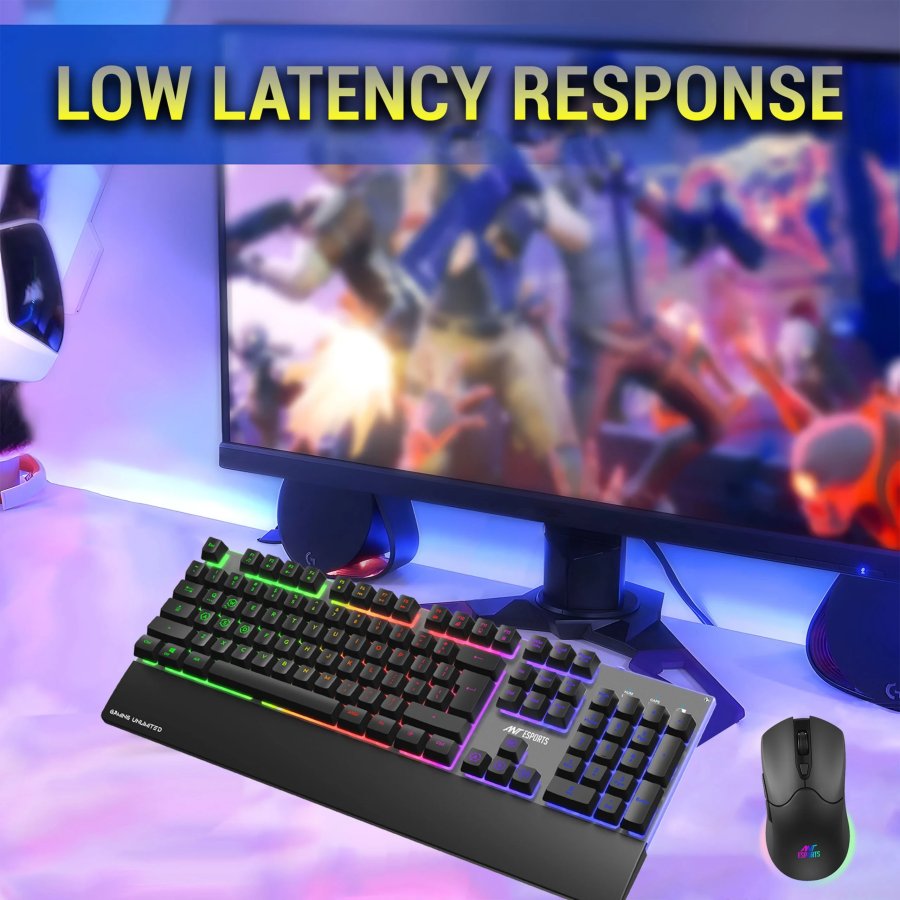 Ant Esports KM550PRO Wireless Gaming Combo Black