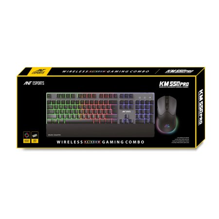 Ant Esports KM550PRO Wireless Gaming Combo Black