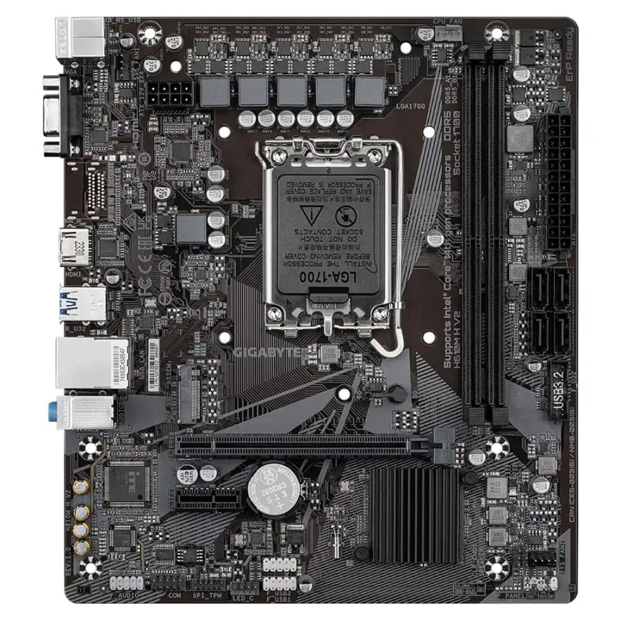 Gigabyte H610M H V2 DDR5 Motherboard for Intel 14th Gen