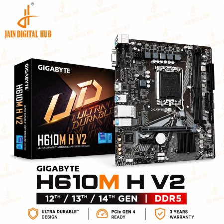 Gigabyte H610M H V2 DDR5 Motherboard for Intel 14th Gen
