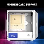 Ant Esports 200 Air Mini Gaming Cabinet White 2x120mm Fans