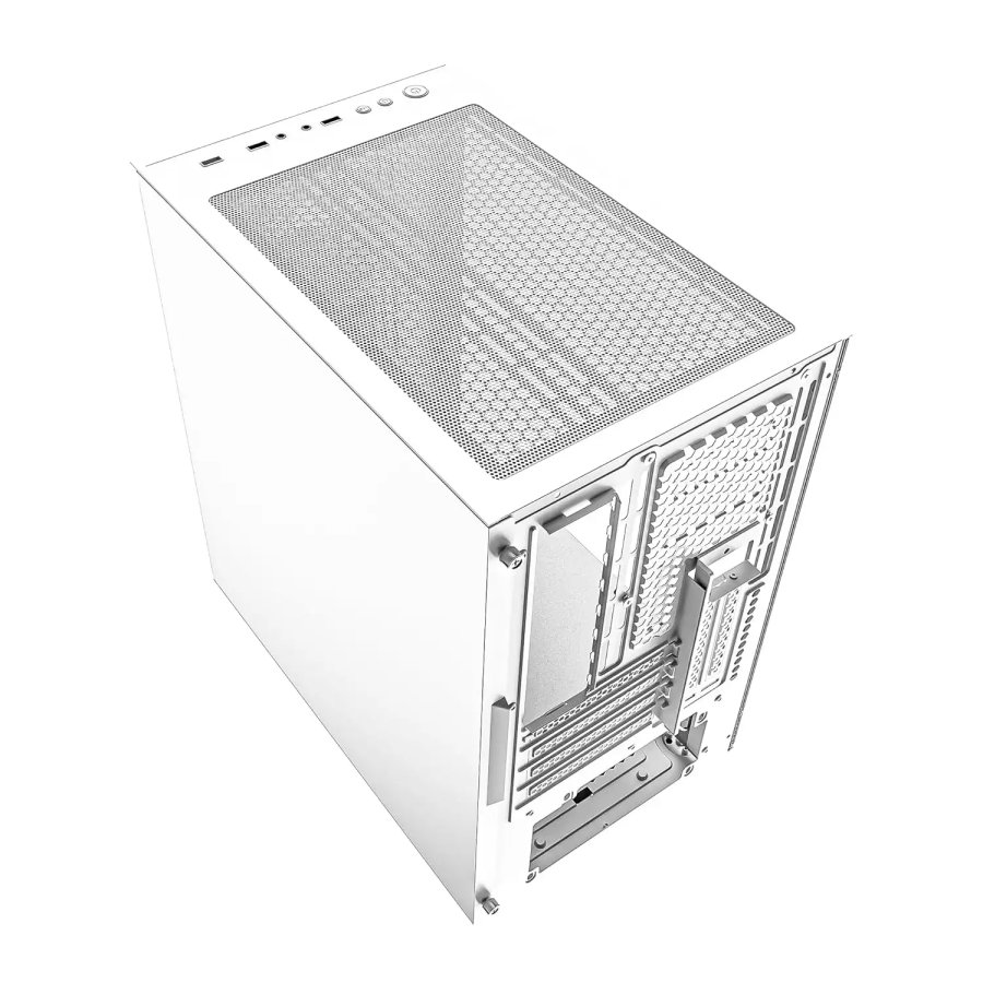 Ant Esports 200 Air Mini Gaming Cabinet White 2x120mm Fans