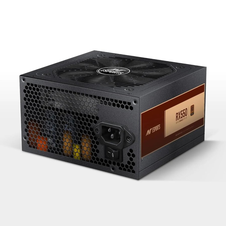 Ant Esports RX550 550W 80 Plus Bronze Black Power Supply