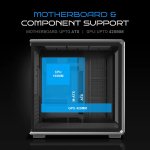 Ant Esports Crystal X8 ATX Mid-Tower Gaming Cabinet (Black)