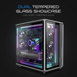 Ant Esports Crystal X8 ATX Mid-Tower Gaming Cabinet (Black)