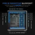 Ant Esports Crystal X8 ATX Mid-Tower Gaming Cabinet (Black)