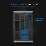 Ant Esports Crystal X8 ATX Mid-Tower Gaming Cabinet (Black)