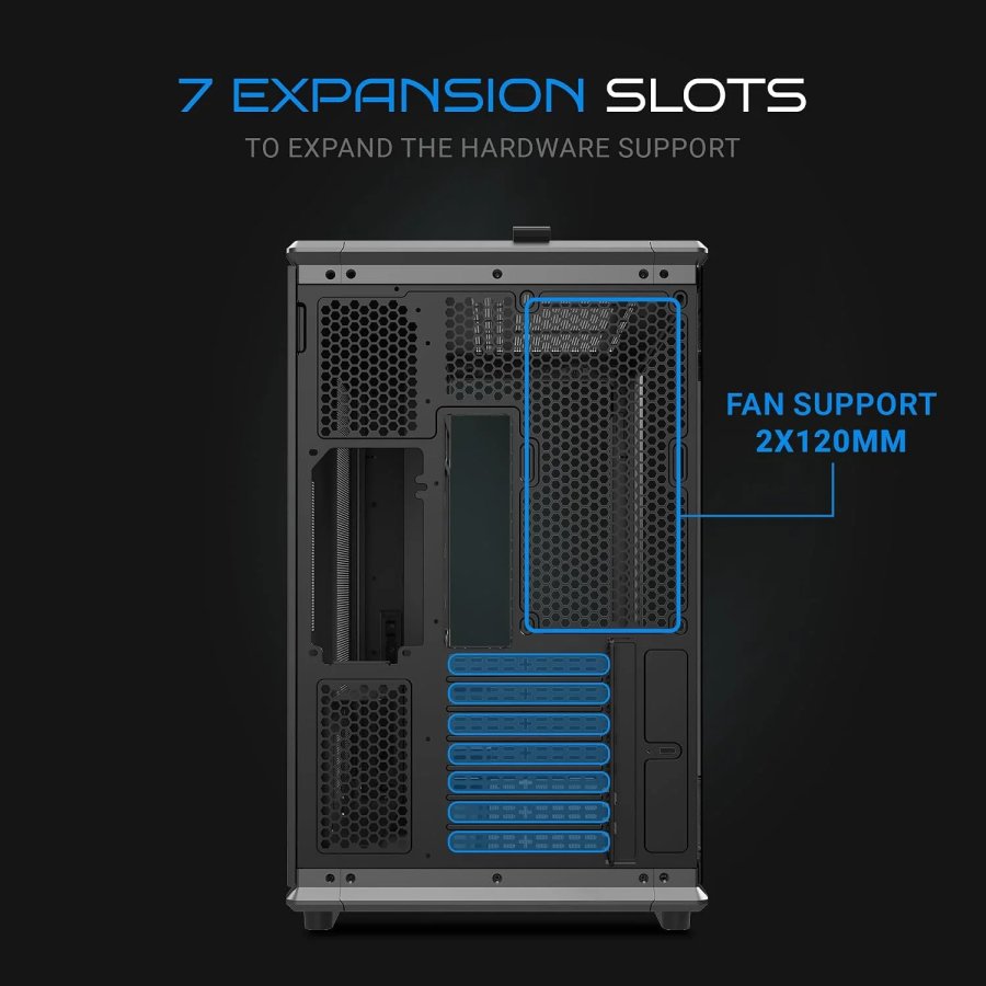 Ant Esports Crystal X8 ATX Mid-Tower Gaming Cabinet (Black)