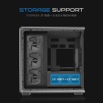 Ant Esports Crystal X8 ATX Mid-Tower Gaming Cabinet (Black)