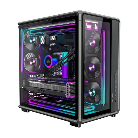 Ant Esports Crystal X8 ATX Mid-Tower Gaming Cabinet (Black)