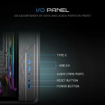 Ant Esports Crystal X8 ATX Mid-Tower Gaming Cabinet (Black)
