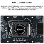 Foxin H61 DDR3 NVMe Motherboard for Intel 2nd/3rd Gen