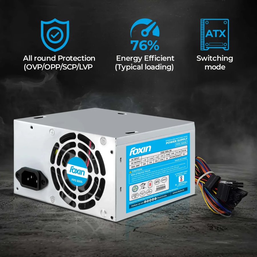 Foxin FPS 500S 500W Desktop Power Supply