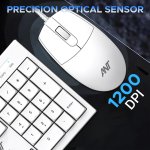 Ant Esports Master 10 Wired Keyboard & Mouse Combo (White)