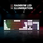 Ant Esports MK1450 Pro Wired Membrane Gaming Keyboard (Black & White)
