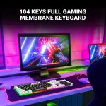 Ant Esports MK1450 Pro Wired Membrane Gaming Keyboard (Black & White)
