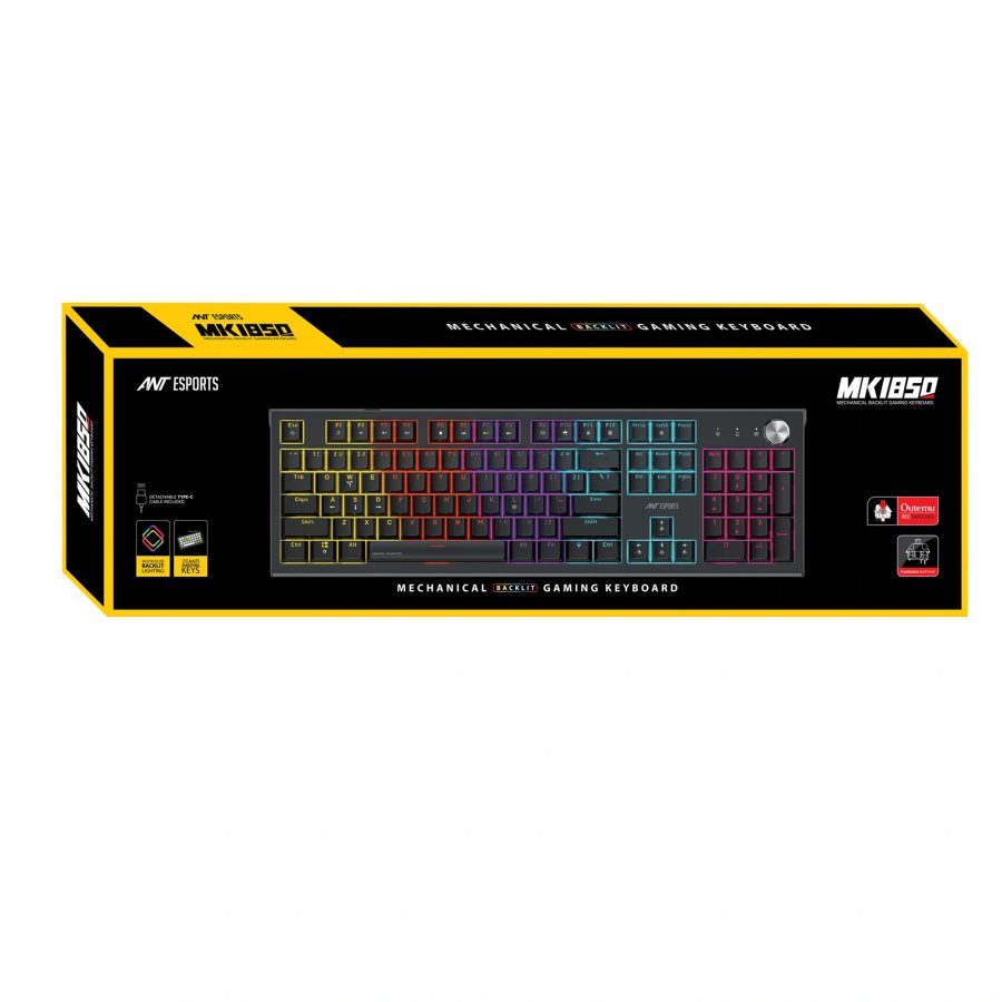 Ant Esports MK1850 Red Switch Mechanical Gaming Keyboard