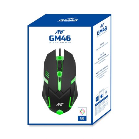 Ant Esports GM46 USB RGB Gaming Mouse Black