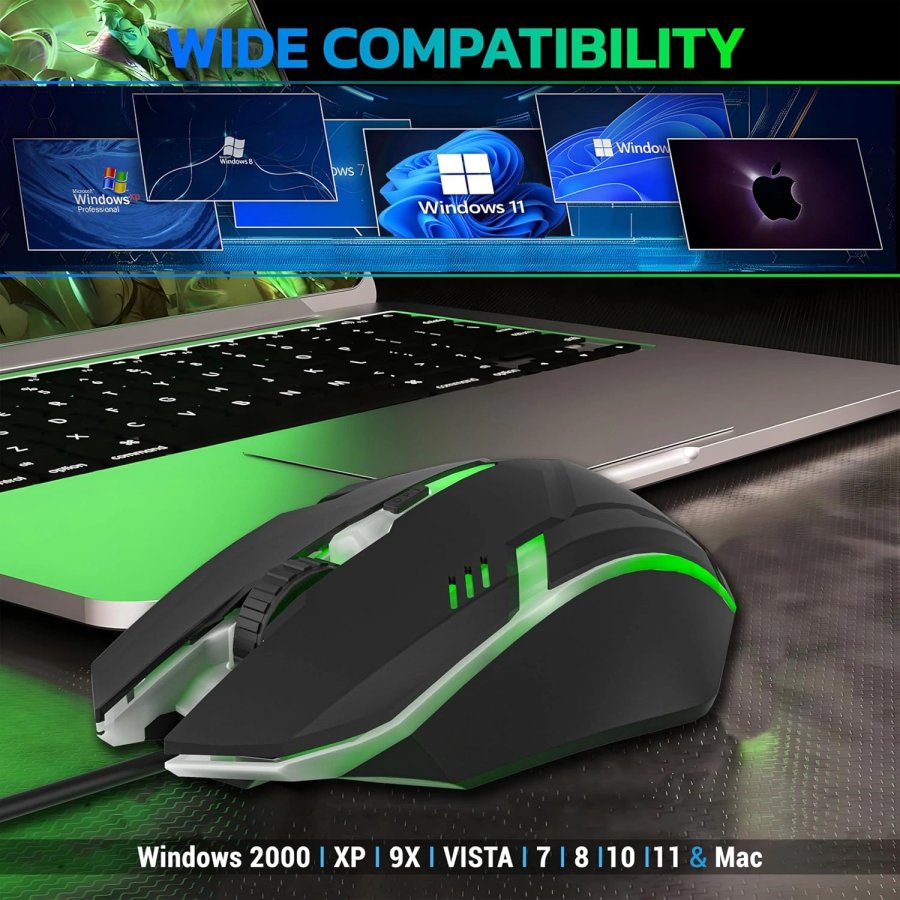Ant Esports GM46 USB RGB Gaming Mouse Black