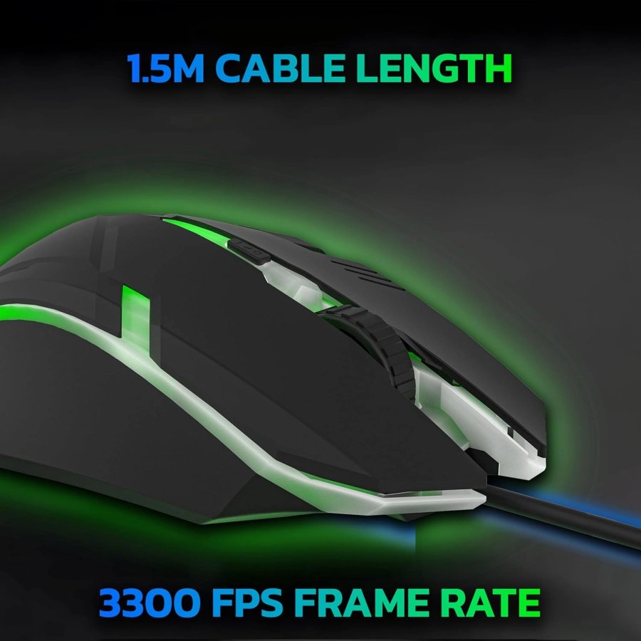 Ant Esports GM46 USB RGB Gaming Mouse Black