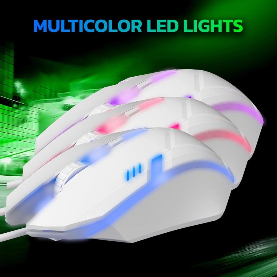 Ant Esports GM46 USB RGB Gaming Mouse White
