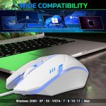 Ant Esports GM46 USB RGB Gaming Mouse White