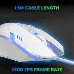 Ant Esports GM46 USB RGB Gaming Mouse White