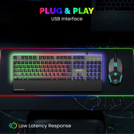 Ant Esports KM550 RGB Gaming Keyboard Mouse Combo