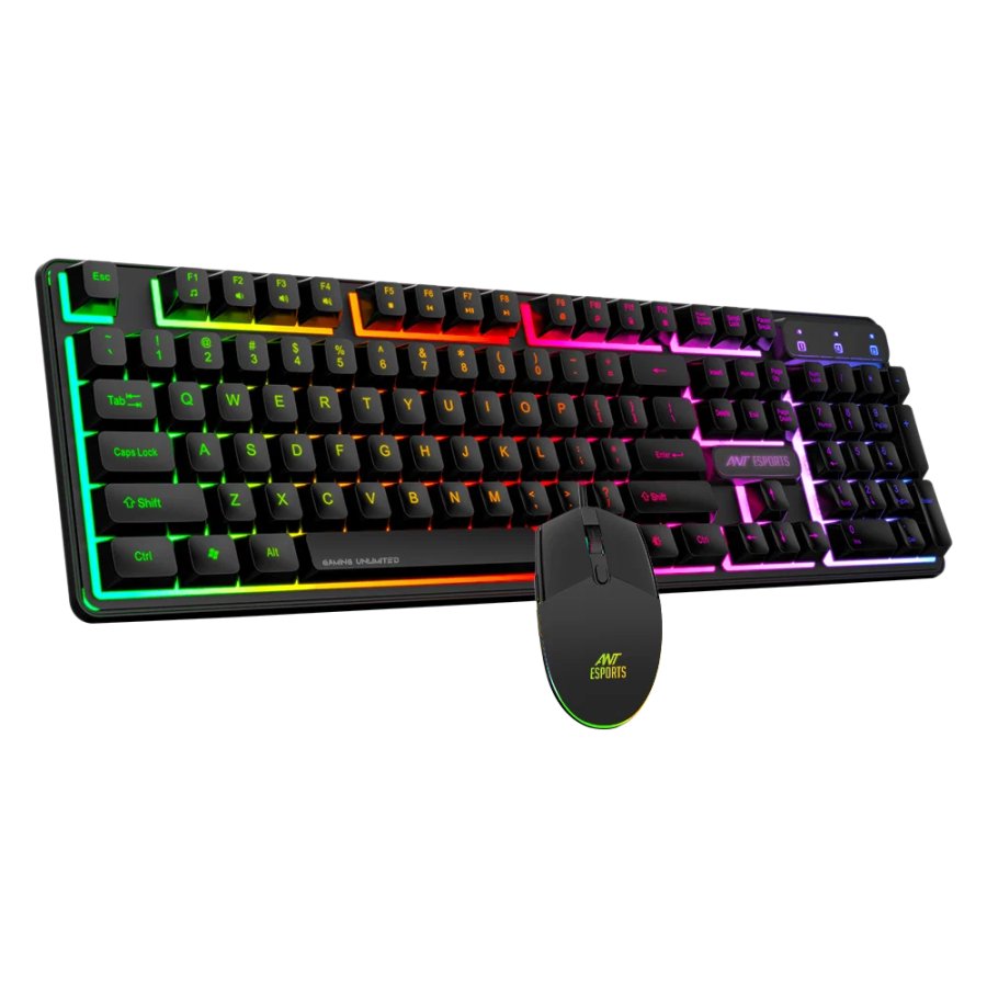 Ant Esports USB Wired Gaming Keyboard Mouse Combo KM1650 RGB