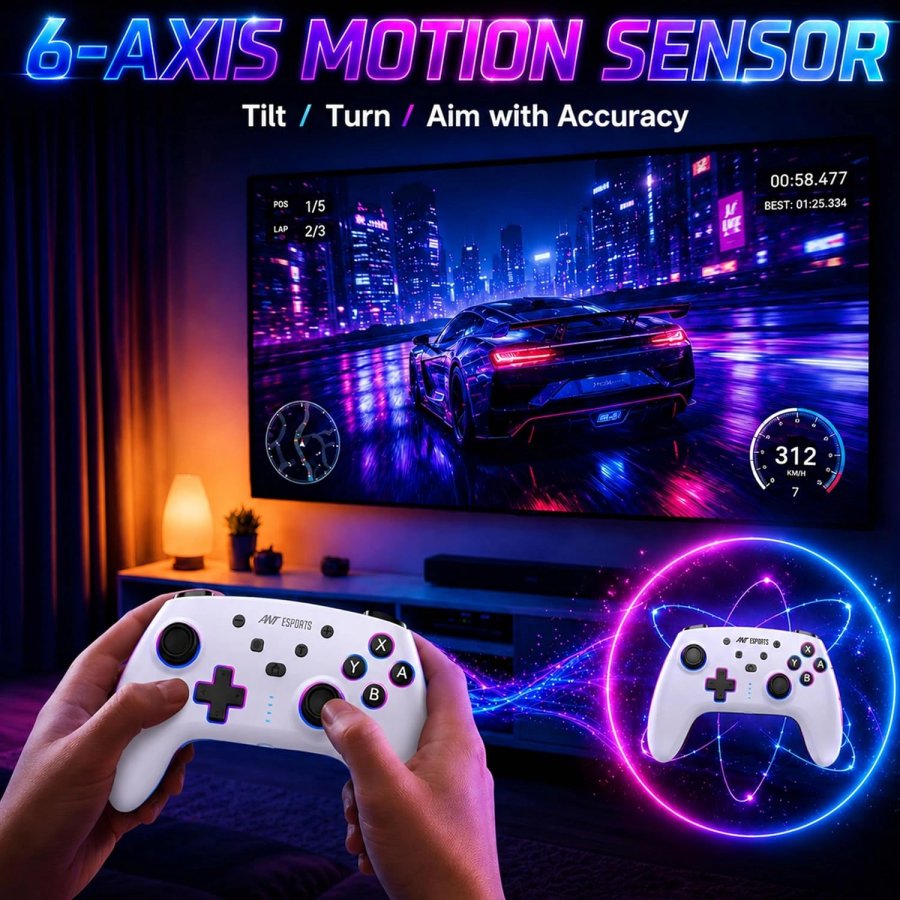Ant Esports Supernova Lite White Wireless Gamepad