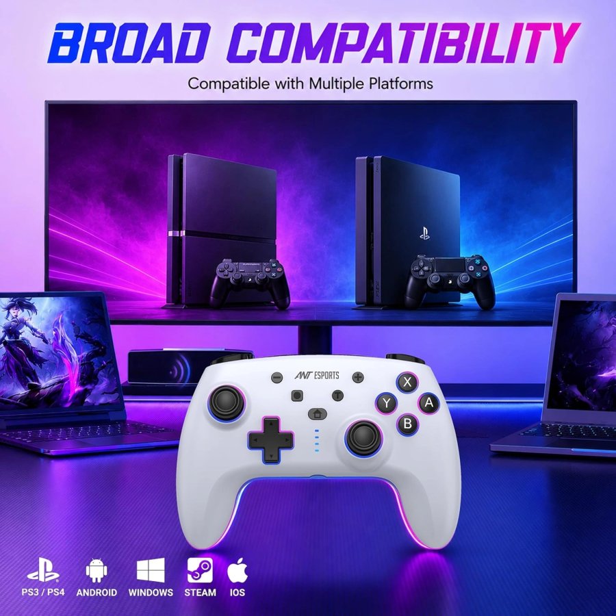 Ant Esports Supernova Lite White Wireless Gamepad