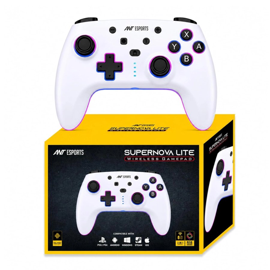 Ant Esports Supernova Lite White Wireless Gamepad