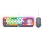 Ant Esports KM590 Pro Wireless Gaming Combo Grey Beige Orange