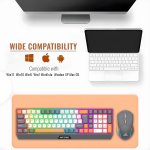 Ant Esports KM590 Pro Wireless Gaming Combo Grey Beige Orange