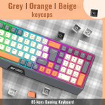 Ant Esports KM590 Pro Wireless Gaming Combo Grey Beige Orange