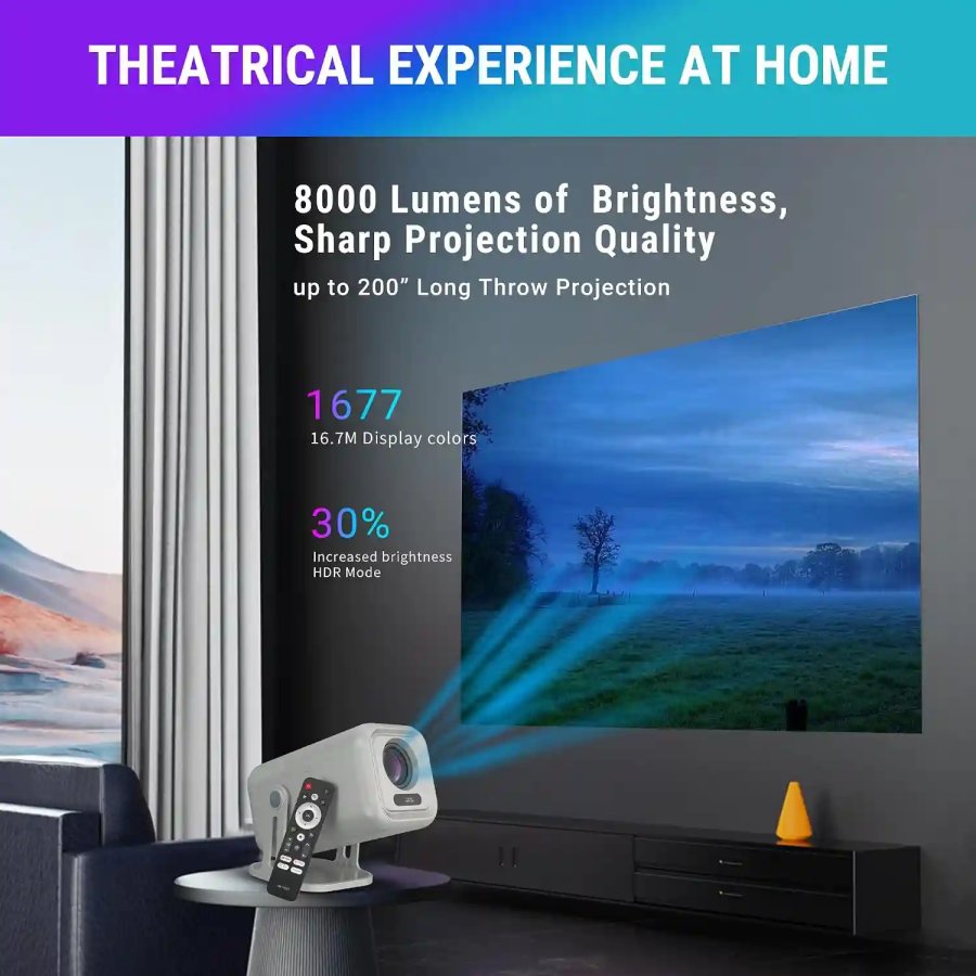ANT Esports View690 AF FHD Smart Projector White