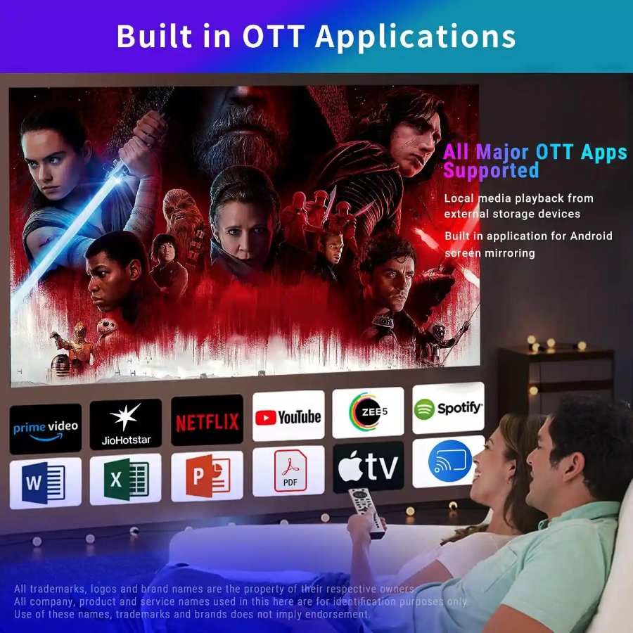 ANT Esports View690 AF FHD Smart Projector White