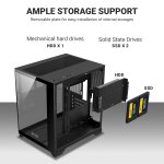Ant Esports Crystal Z2 ARGB M-ATX Gaming Cabinet Black