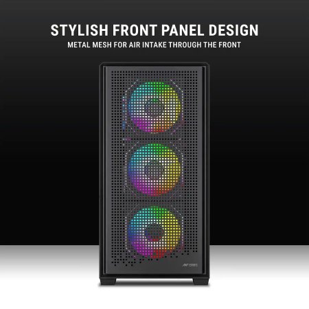 Ant Esports EVO 360 Lite Mid Tower Gaming Cabinet Black