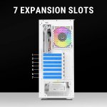 Ant Esports Gaming Cabinet Elite 1200 White ARGB