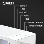 Ant Esports Gaming Cabinet Elite 1200 White ARGB