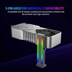 Ant Esports GCB70 ARGB GPU Holder and Anti-Sag Bracket Black