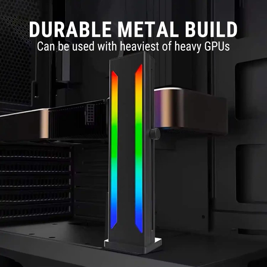 Ant Esports GCB70 ARGB GPU Holder and Anti-Sag Bracket Black