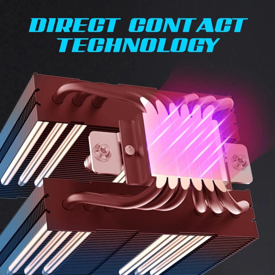 Ant Esports CPU Fan Air Dual Tower ARGB ICE-C621