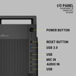 Ant Value VM5P Cabinet (M-ATX/M-ITX) with Pre-Installed PSU