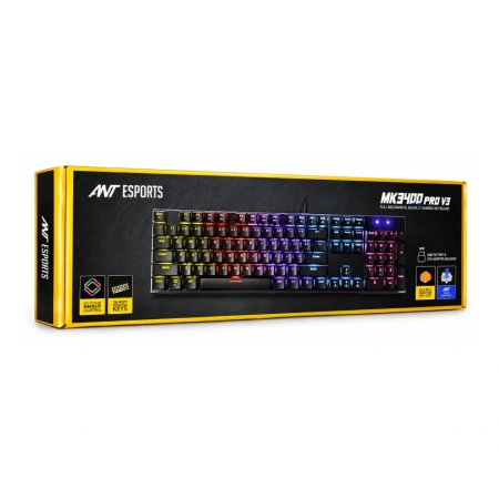 Ant Esports MK3400 Pro V3 RGB Mechanical Gaming Keyboard Blue Switch