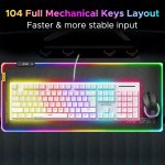 Ant Esports MK3400 Pro V3 RGB Mechanical Keyboard Brown Switch - White